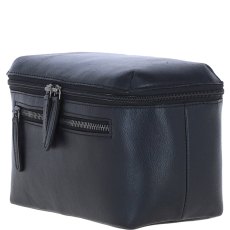 Ashwood Leather Black Classic Washbag