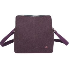 Earth Squared Plum Plain Wool Logan Bag