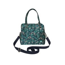 Earth Squared Teal Jacquard Camille Bag