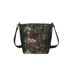 Earth Squared Black Jacquard Bucket Bag