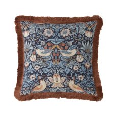 William Morris At Home Strawberry Thief Blue Cushions