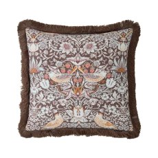 William Morris At Home Strawberry Thief Chocolate Cushions