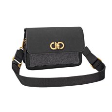 David Jones Flap Over Messenger Bag Black David Jones Flap Over Messenger Bag Black