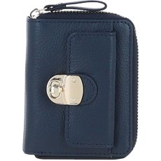 Ashwood Leather Purse Cotswold Navy