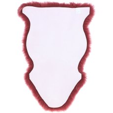 Ashwood Leather Single Rug Fenland Long Wool Smokey Grape