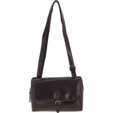 Ashwood Leather X-Body Shoulder Bag Brandy