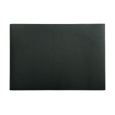 Maxwell Williams Accents Leather Look Cowhide Placemat Charcoal