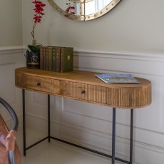 Fluted Ridge Console Table