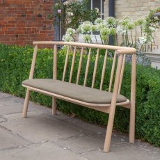 Kingham Bench with Khaki Seat Pad Kingham Bench with Khaki Seat Pad