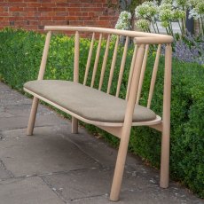Kingham Bench with Khaki Seat Pad
