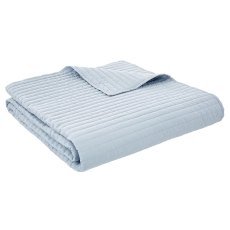 Bianca Blue Quilted Lines Bedspread