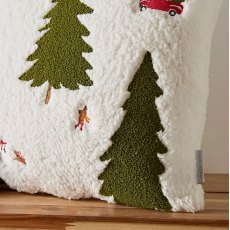 Catherine Lansfield Boucle Christmas Tree Cushion