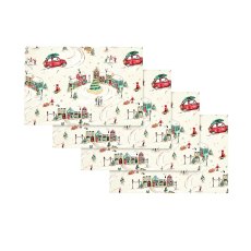 Catherine Lansfield Set of 4 Christmas Town Placemats Catherine Lansfield Set of 4 Christmas Town Placemats