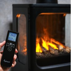 Dimplex Mapleton Optimyst Stove with Log Store