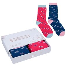 Shudehill Bamboo Socks Gift Box Ditsy Dragonfly Shudehill Bamboo Socks Gift Box Ditsy Dragonfly