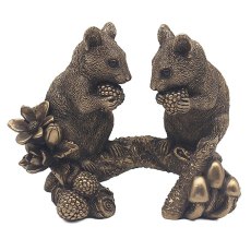 Shudehill Reflections Bronze Mouse on Branch Shudehill Reflections Bronze Mouse on Branch