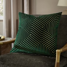 Paoletti Evoke Cut Emerald Velvet Cushion Paoletti Evoke Cut Emerald Velvet Cushion