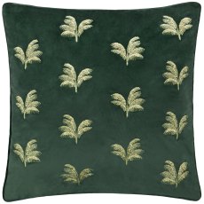 Paoletti Guilded Palms Emerald Embroidered Cushion Paoletti Guilded Palms Emerald Embroidered Cushion