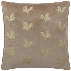 Paoletti Guilded Palms Mink Embroidered Cushion Paoletti Guilded Palms Mink Embroidered Cushion