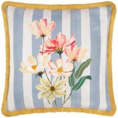 Paoletti Marais Cosmos Blue and Yellow Chenille Cushion Paoletti Marais Cosmos Blue and Yellow Chenille Cushion