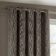 Paoletti Manhattan Mink Velvet Room Darkening Eyelet Curtains