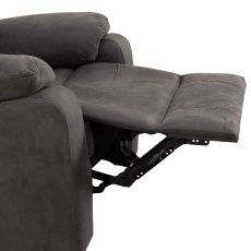 Washington Power Recliner Chair in Steel Fabric