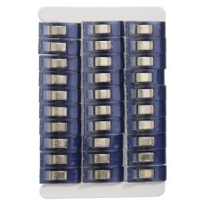 Hobby Gift Woodblock Floral Pack of 30 Fabric Quilting Clips