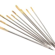 Hobby Gift Woodblock Floral Pack of 10 Gold Eye Embroidery Hand Needles Hobby Gift Woodblock Floral Pack of 10 Gold Eye Embroidery Hand Needles