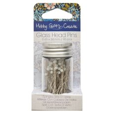Hobby Gift Woodblock Floral Pack of 95 Glass Head Pins Hobby Gift Woodblock Floral Pack of 95 Glass Head Pins