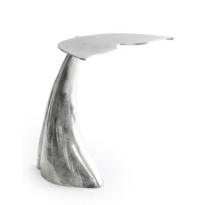 McGowan Rutherford Raw Nickel Whale Tail Side Table