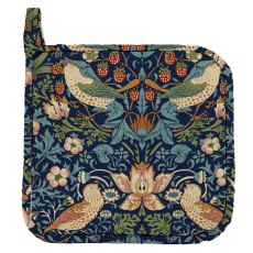William Morris Pot Holder Strawberry Thief Navy