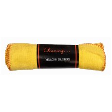 Le Chateaux Pack of 8 Yellow Dusters Le Chateaux Pack of 8 Yellow Dusters