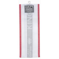 Le Chateaux XL Kingdryer Cotton Tea Towel Red