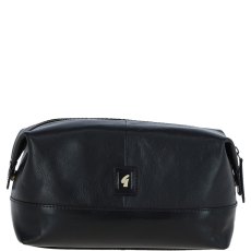 Ashwood Leather Milo Leather Wash Bag Black Ashwood Leather Milo Leather Wash Bag Black