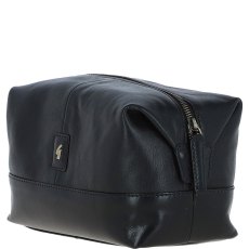 Ashwood Leather Milo Leather Wash Bag Black Ashwood Leather Milo Leather Wash Bag Black