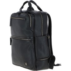 Ashwood Leather Jordan Leather Large Rucksack Black Ashwood Leather Jordan Leather Large Rucksack Black