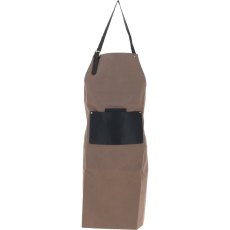 Ashwood Leather Fenland Canvas Leather Apron Mud/Grey Ashwood Leather Fenland Canvas Leather Apron Mud/Grey