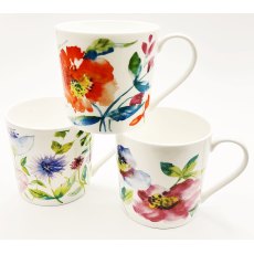 Just Mugs Bridgemere Blue Floral Dorset Mug