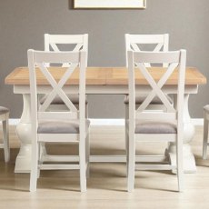 Arlington 1.6m Extending Dining Table and 4 Chairs