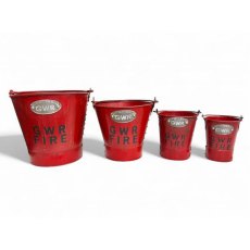Quirky Barn GWR Red Hand Painted Buckets