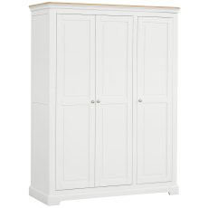 Broadway Triple Wardrobe in White