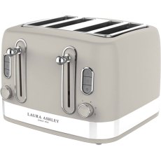 Laura Ashley Dove Grey 4 Slice Toaster