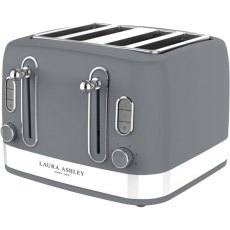 Laura Ashley Dark Slate 4 Slice Toaster
