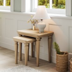 Broadway Nest of 2 Tables in Oak