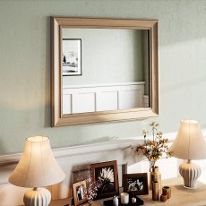 Broadway Wall Mirror in Oak