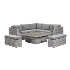 Norfolk & Co Brancaster Corner Sofa with Adjustable Table & Benches