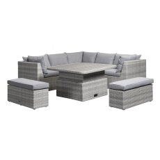 Norfolk & Co Brancaster Corner Sofa with Adjustable Table & Benches