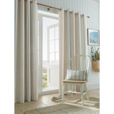 Laura Ashley Sage Wickham Stripe Curtains