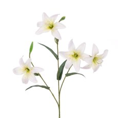 Floralsilk Tiger Lily Spray White