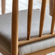 Gallery Direct Eton Upholstered Dining Chair Pair in Natural